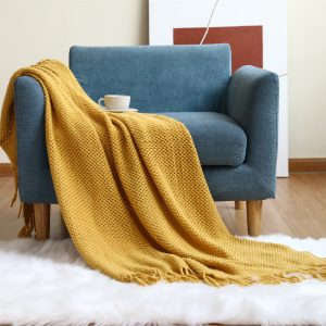 Office Sofa Nap Knitting Blanket