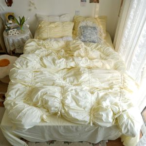 Princess Feng Shui Washed Cotton Four-piece Bedding