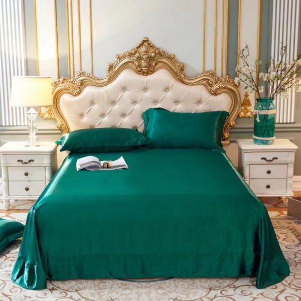 Household Double-sided Ice Silk Bed Sheet Bedding - Image 24