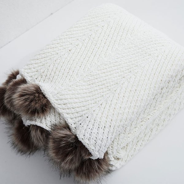 Hairball Chenille Super Soft Office Nap Blanket - Image 5