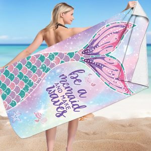 Microfiber Variety Bath Towel Towel Sea Stand Holiday Rectangular Sand Shawl 3D Printing