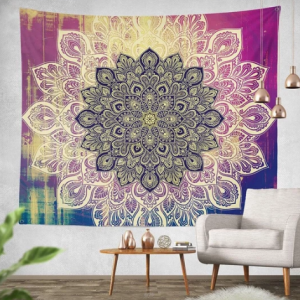 Magenta Ombre Mandala Tapestry