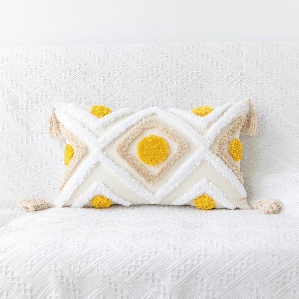 New Bohemian Geometric Tufted Pillowcase - Image 4