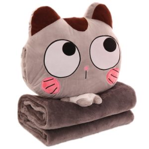 Cartoon multi-function air conditioner is pillow three-in-one car hand warmer nap blanket air conditioning blanket office pillow