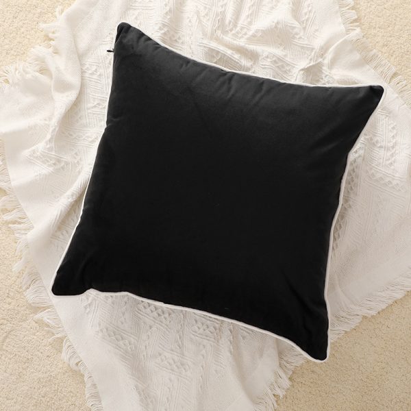 Home Fashion Simple Solid Color Velvet Pillowcase - Image 3