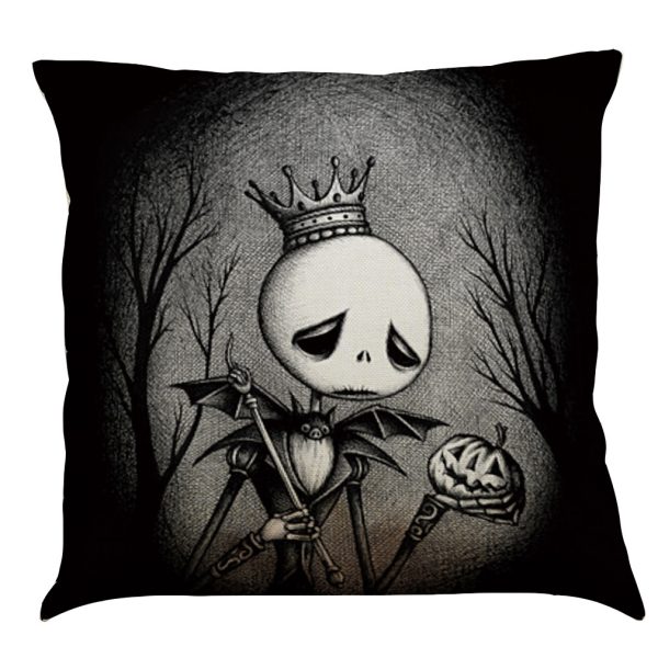 Halloween Cotton Linen Sofa Car Cushion Pillowcase - Image 11