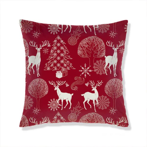 Home Christmas Print Pillow Cushion Cover - Image 11