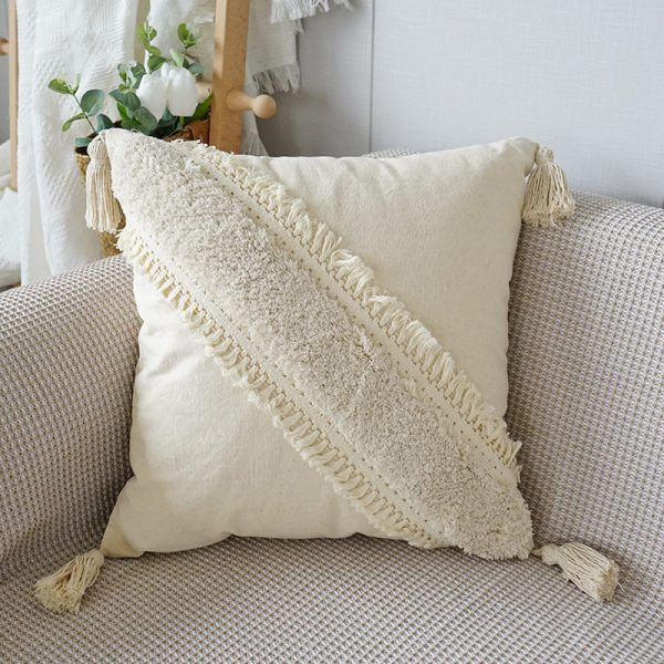 Home Fashion Boho Ethnic Tufted Pillowcase - Image 3