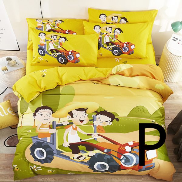 Home Textile Cute Cartoon Children Bed Sheet Bed Sheet Quilt Cover Bedding - Image 17