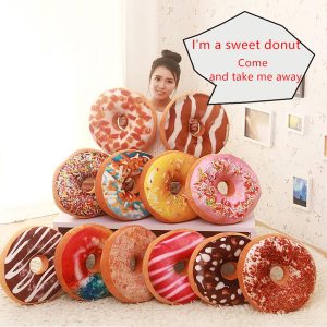 Creative Donut Pillow Cushion Bedding Plush Doll