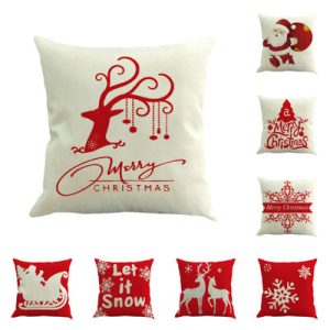 Christmas series linen pillowcase