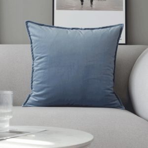 Blue Throw Pillow Sofa Cushion Modern Simple Homestay