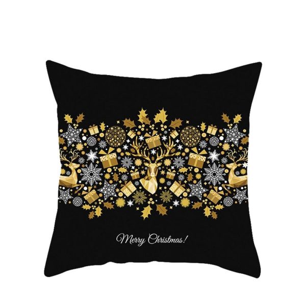 Modern New Polyester Pillowcase Lattice Deer Christmas Gift Without Pillow Core - Image 9