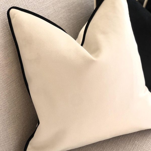 Home Fashion Simple Solid Color Velvet Pillowcase - Image 4