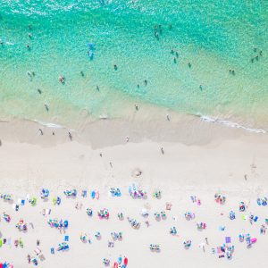 Summer beach tapestry