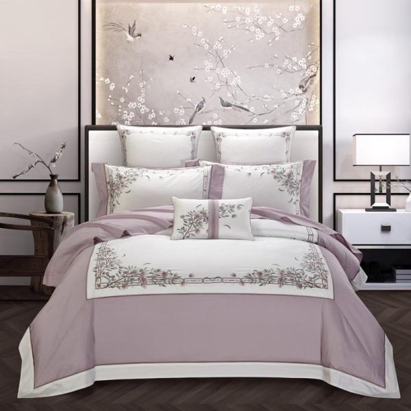 New Chinese Style Cotton 60s Long-staple Cotton Four-piece Cotton Embroidery Hotel Four-piece Hotel - Image 6