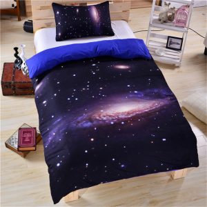 Starry sky 3d printed quilt cover bedding