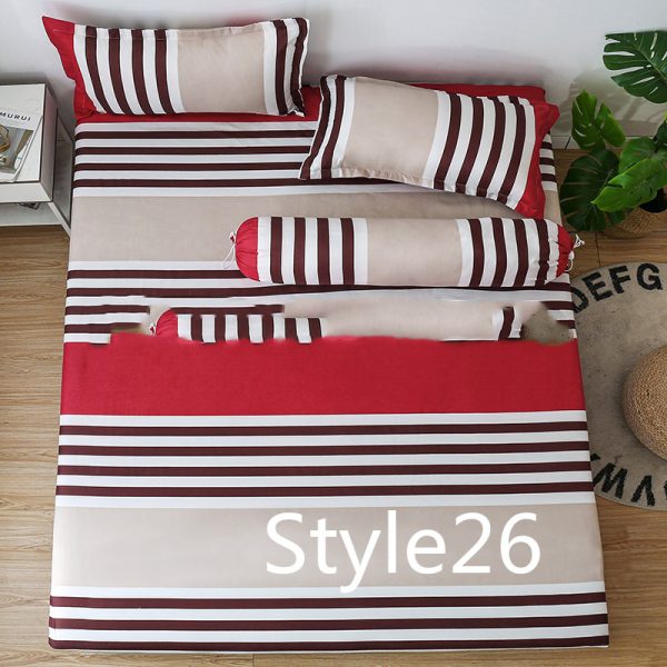 Single Bed Linens Mattress Pad Sets Bed Sheet Single Mattress Cover - Image 13