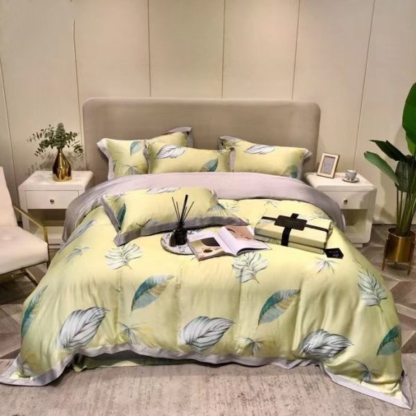 Lenzing Tencel Welt 1.5  1.8 2.0 Bed Four-piece Set Can Be Customized Bed Sheet - Image 2