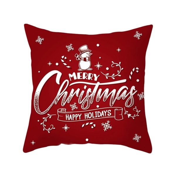 Modern New Polyester Pillowcase Lattice Deer Christmas Gift Without Pillow Core - Image 36