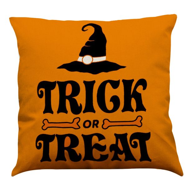 Halloween Cotton Linen Sofa Car Cushion Pillowcase - Image 19