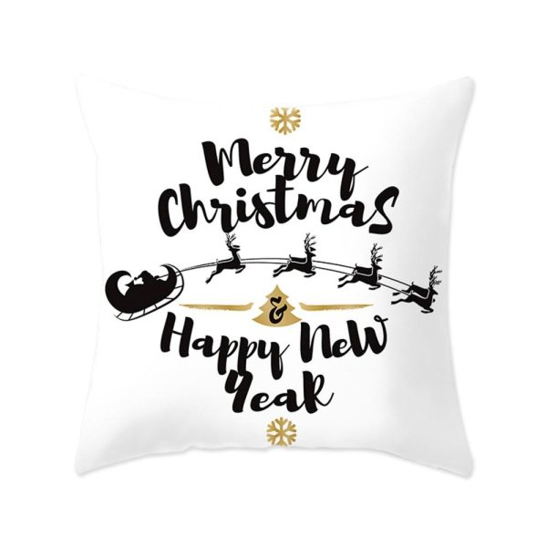 Modern New Polyester Pillowcase Lattice Deer Christmas Gift Without Pillow Core - Image 22