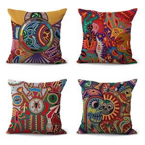 Mexican Style Cotton And Linen Pillowcase