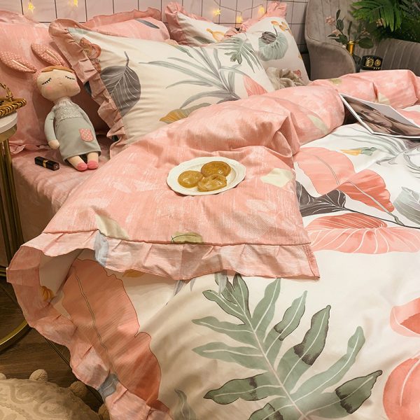 Four-piece Cotton Bedding Summer Princess Style Sheets - Image 12