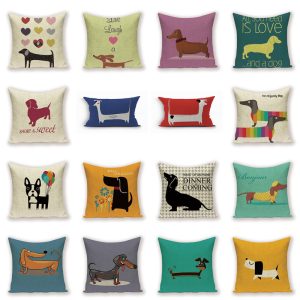 Dachshund Cushion Cover Fungus Sausage