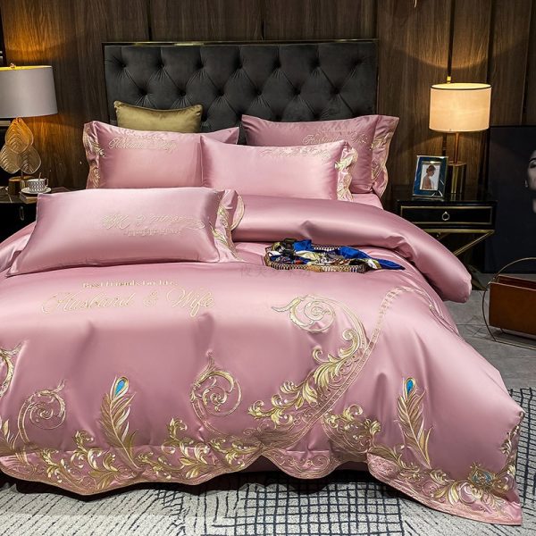 Ice Silk Quilt Sets Bed Sheets Bedding Four-piece Set - Image 7