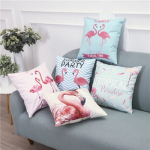 Flamingo sofa pillow