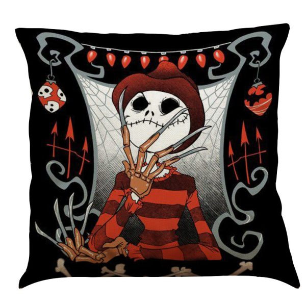 Halloween Cotton Linen Sofa Car Cushion Pillowcase - Image 22