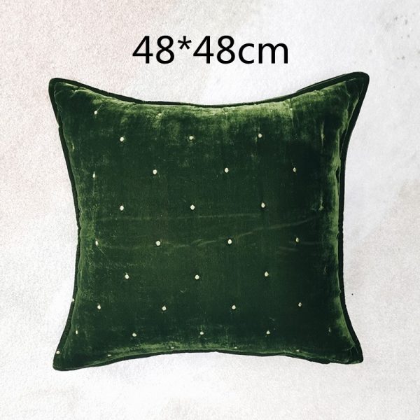 High Appearance Level Retro Brocade Throw Pillow Waist Pillow Back Pillow Cover - Image 10