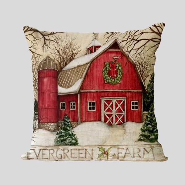 New Year Christmas Series Linen Pillowcase - Image 25