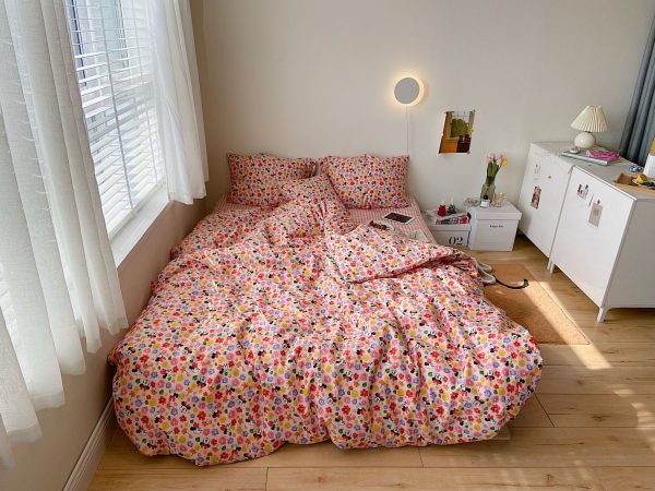 Four Piece Cotton Comfortable Bed Sheet Bedding - Image 5