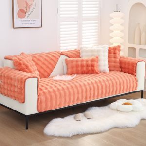 Warm Sofa Bubble Plush Pillowcase Pillow