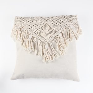 Bohemian knitted pillowcase