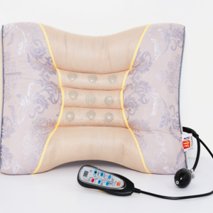 Heated inflatable pillow