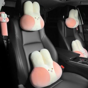 Cartoon Car Headrest Rabbit Pillow Interior