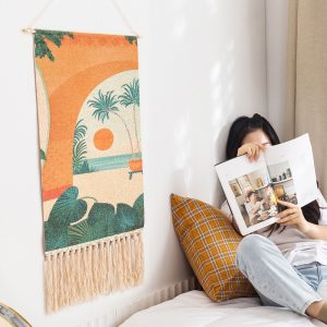 Hand-woven Homestay Tassel Tapestry Decoration Painting