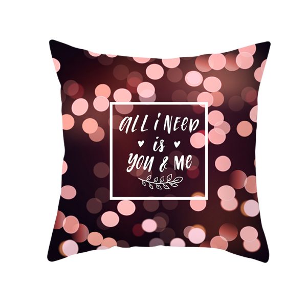 Home Valentine's Day Graphic Print Pillowcase - Image 11