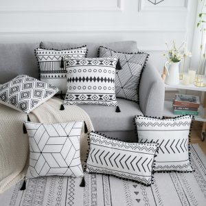 Simple pattern sofa pillowcase