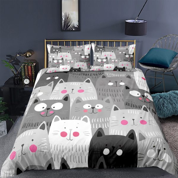 Kitty Series Quilt Cover And Pillowcase - Image 4