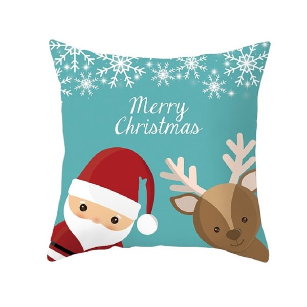 Modern New Polyester Pillowcase Lattice Deer Christmas Gift Without Pillow Core - Image 34