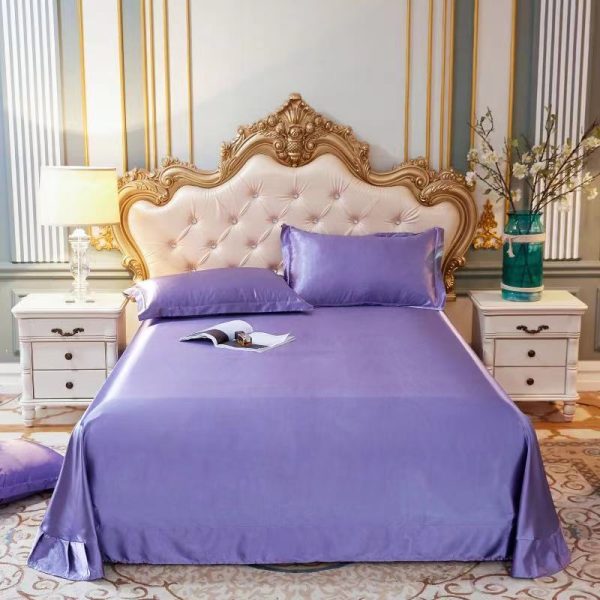 Household Double-sided Ice Silk Bed Sheet Bedding - Image 16