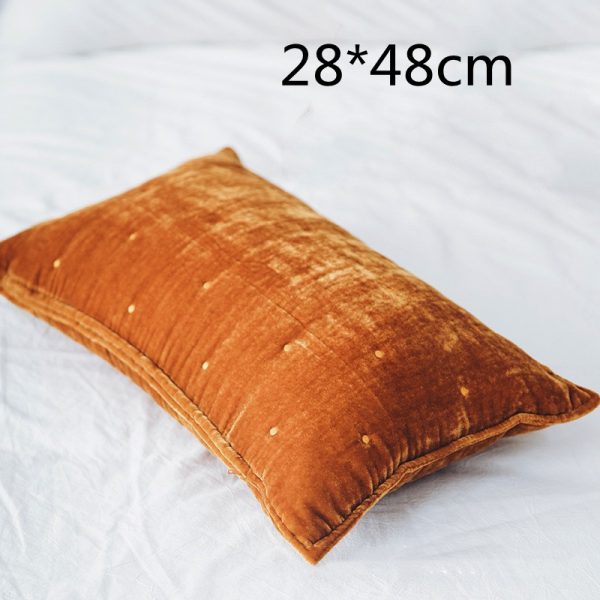 High Appearance Level Retro Brocade Throw Pillow Waist Pillow Back Pillow Cover - Image 9