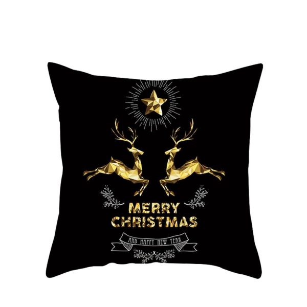 Modern New Polyester Pillowcase Lattice Deer Christmas Gift Without Pillow Core - Image 16