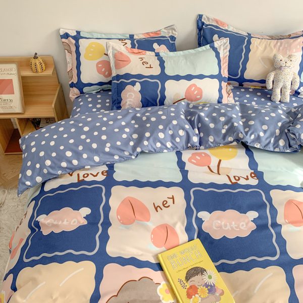 Four Piece Set Of Cute Cartoon Bed Sheets - Image 10