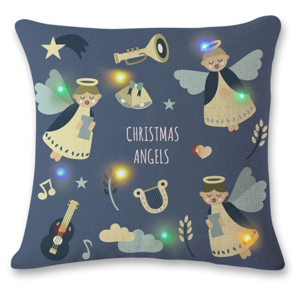 New LED Flashing Lights Christmas Pillowcase - Image 5