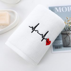 Thickened Absorbent Cotton Embroidered Towel